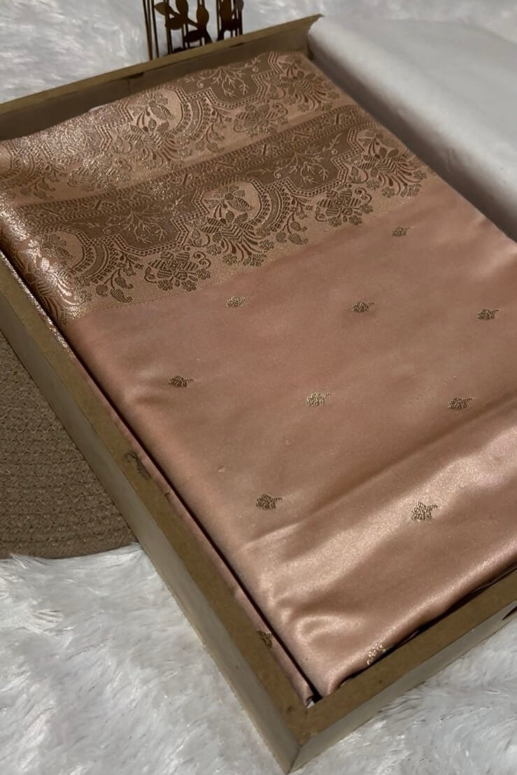 Tussar Banarasi Mashru Silk Saree